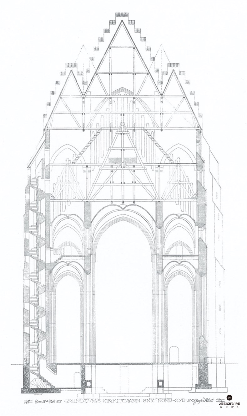 哥本哈根格伦特维教堂设计03.jpg