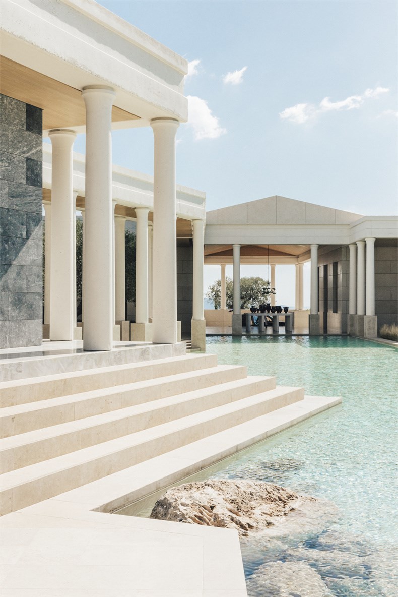Amanzoe, Greece - Arrival Pavilion, Reflecting pool_High Res_27107.jpg