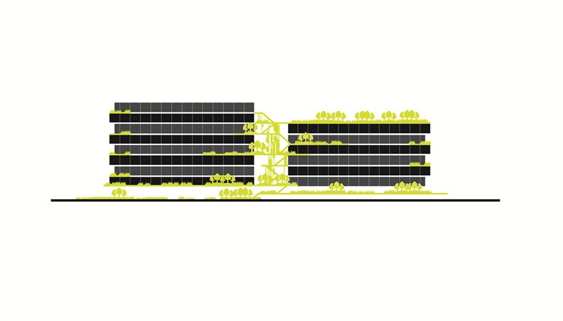 10_高层办公组团示意图 Diagram for Office Highrise Cluster ©NBBJ.jpg