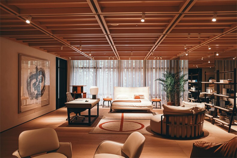 Poltrona Frau 杭州旗舰店卧室空间与影音厅展示区域 1.jpg