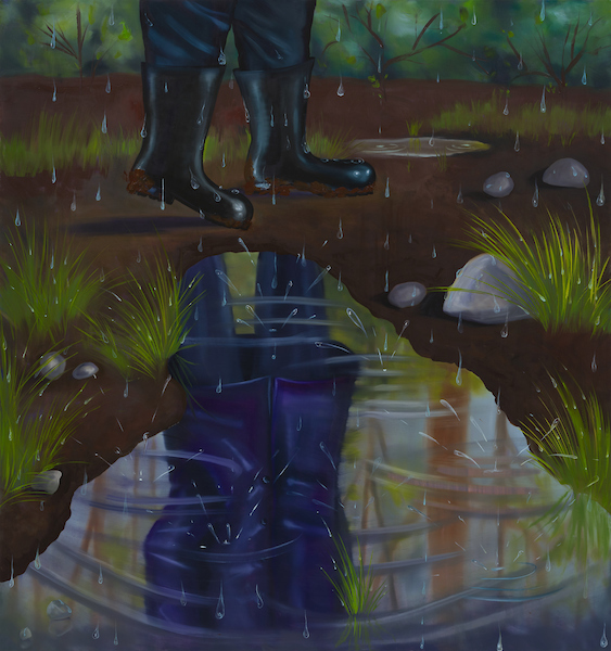卡罗利娜·雅布隆斯卡，《水洼》，布面油画，160 x 150 cm，2023年.jpg