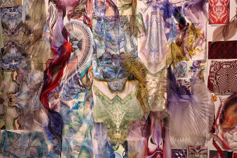 A closeup of one of the material samples panel in the Alchemic Atelier zone (1).jpg